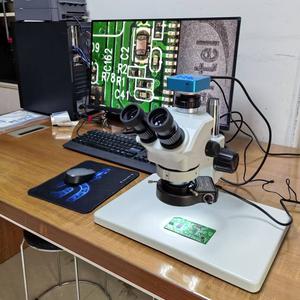 ボシダ BD-SZM0750T-D4 大型ベース 7X-50X モバイル修理用三眼実体顕微鏡 60MPカメラ付き - Product Image 5