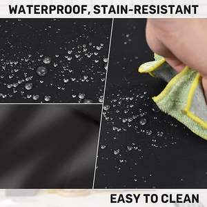 Tablier de chef de <span class=keywords><strong>serveuse</strong></span> avec 3 poches imperméable pour le nettoyage de la cuisine Tablier de taille avec logo personnalisé pour hommes et femmes - Product Image 4