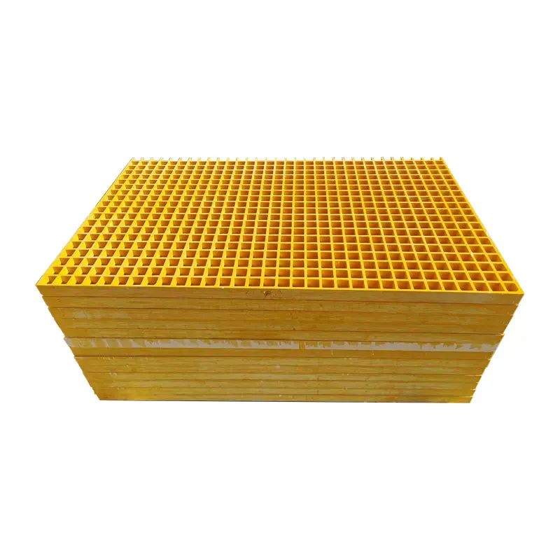 Fiberglass Reinforced Plastic Gratings / Grp / Frp Mesh Grid Frp Fibreglass Grid For Walkway Platform Trench