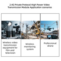 Transmisor de Audio y Video Inalámbrico 2.4G de Bajo Precio para Recopilación de Datos Industriales, Módulo de Transmisión de Imágenes con Antena