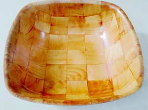 ชามไม้สานทำมือ ขนาด 15 ซม. (6 นิ้ว) สีธรรมชาติ สำหรับกิจกรรมกลางแจ้ง แคมป์ปิ้ง  พร้อมตัวเลือกสกรีนโลโก้ - Product Image 4