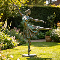 Sculpture de ballerine en bronze personnalisable, taille réelle, statue de danseuse de ballet pour espaces commerciaux et résidentiels