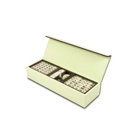 Boîte en bois de carreaux de Mahjong de luxe fermeture magnétique emballage de jeu de société italien Mahjong allemand européen