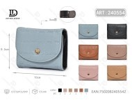 Portacarte a Fisarmonica da Donna con Bottone a Pressione, 4 Pollici, in Pelle PU, Porta Carte di Credito - Product Image 1