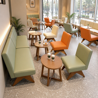 Ensemble de canapés modernes pour café, sièges de réception décontractés, fauteuils de restaurant, combinaison table et fauteuils de salon