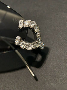 Envío rápido Hip Hop Rapper Jewelry Luxury 9K Gold Vvs Real Diamond Iced Out Gafas de sol - Product Image 2