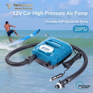 Bomba de aire eléctrica portátil recargable con manguera y boquillas para actividades al aire libre en todas las estaciones - Product Image 3