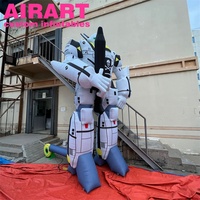 Model robot berbentuk tiup kualitas tinggi, untuk dekorasi aktivitas anak-anak, karakter robot tiup kustom
