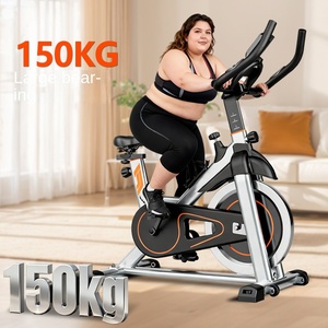 Compact Indoor Cycling Bike for Home Workouts – Stationary <b>Exercise</b> Bike with Grip Pulse Sensor & Stepless Resistance Adjustment - Product Image 1