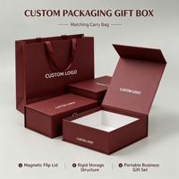 Caja Magnética Rígida con Logotipo Personalizado, Forro Interior en Blanco y Múltiples Dimensiones Opcionales, Cajas de Regalo con Cierre Magnético Personalizado