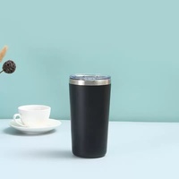 Tasse de bureau isotherme ronde en acier inoxydable en stock, isolation thermique 6-12 heures, écologique pour le camping et le bureau