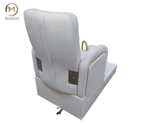 Fauteuils de pédicure de luxe élégants et confortables Mason avec système de jets sans tuyauterie, siège inclinable massant et fonction douche, mobilier de salon de manucure et spa