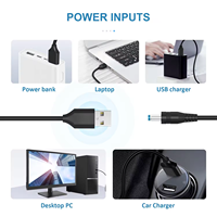USB DC Aluminium-Ladekabel mit 13 Adaptersteckern, PVC, 3A Schnellladung für Computer, Powerbank, Scanner, DVR