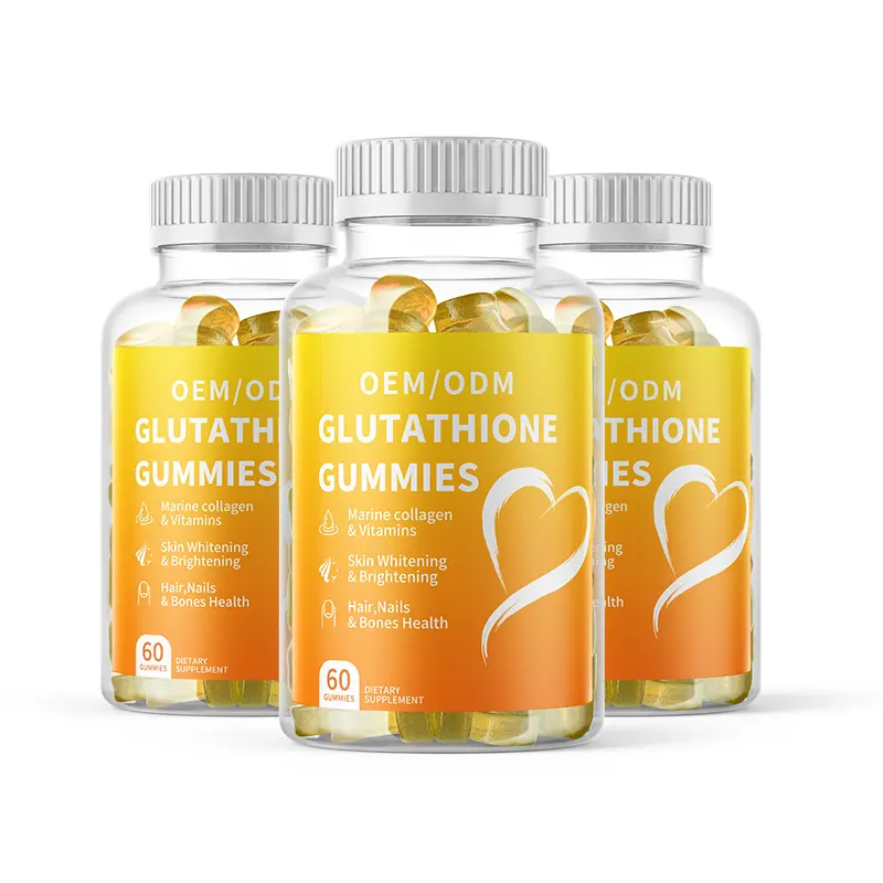 OEM/ODM glutatión cuidado de la piel gomitas blanqueadoras colágeno antienvejecimiento L-glutatión gomitas de glutatión