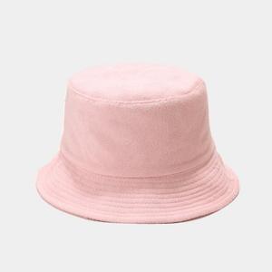 Chapeau <span class=keywords><strong>bob</strong></span> en tissu éponge Ins Terry pour homme et femme, mode automne-hiver, couleur unie, tissu éponge, chapeau seau plus chaud - Product Image 6