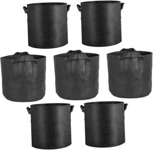 Bolsas de Cultivo para Jardinería de 5 Galones, Gruesas, No Tejidas, de 8x8 Pulgadas, con Asa de Cinta, Macetas con Logotipo Personalizado para Almacenamiento - Product Image 1