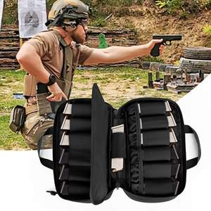 Sac de rangement tactique MOLLE Mag Pouch pouvant contenir jusqu'à 13x magazines Standard à pile simple/double pour armes de poing moyennes et grandes - Product Image 6
