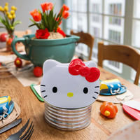 Boîte en métal personnalisée en forme de chat, design de dessin animé, boîte en métal pour bonbons, emballage cadeau de fête