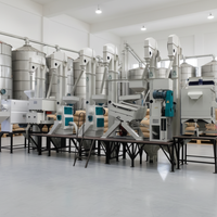 Moulin à farine d'avoine entièrement automatique pour entreprise, machine à moudre le blé et le maïs, fonctionnant au diesel