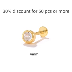 925 <span class=keywords><strong>argento</strong></span> <span class=keywords><strong>Piercing</strong></span> filettato cartilagine Labret Daith lobo Sterling in <span class=keywords><strong>argento</strong></span> 925 gioielli orecchini a bottone <span class=keywords><strong>trago</strong></span> <span class=keywords><strong>Piercing</strong></span> - Product Image 3