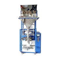 Machine d'emballage automatique de poudre et de granulés Createch, type col en acier inoxydable, pour emballage alimentaire, sachet plastique à fond plat