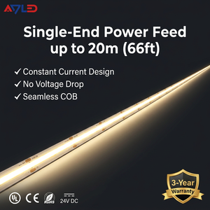 Constant Current COB LED Strip <b>Light</b> 24V 360LEDs/m Dotless 20 Meters Long Run Flexible LED <b>Light</b> Strip for Linear Decor - Product Image 1