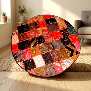 Décorations murales en patchwork de sari vintage design - Product Image 1