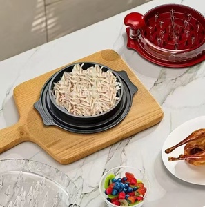 Desmenuzador de Pollo Profesional de 10.8 Pulgadas con Mango Ergonómico Visible y Cubierta Transparente para Cocina, Hogar, Barbacoa y <span class=keywords><strong>Tacos</strong></span> - Product Image 5