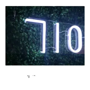 Letrero de neón LED para exteriores, letras acrílicas, 710