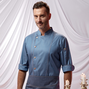 ชุดเชฟแขนยาว7ส่วนของ100% ชุดยูนิฟอร์มสำหรับผู้ชายร้านอาหารแฟชั่นระดับไฮเอนด์ - Product Image 3