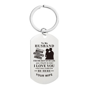 Llavero Personalizado de Metal para Parejas y Familias, Sublimable, Ligero, Venta al Por Mayor - Product Image 4