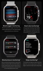 Đồng hồ thông minh thể thao D8E, màn hình nhịp tim, tai nghe thời trang, gọi Bluetooth, đồng hồ thông minh kèm tai nghe - Product Image 5