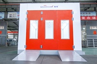 Cabine de peinture en poudre industrielle, filtre haute efficacité, éclairage LED, chauffage électrique, contrôle intelligent
