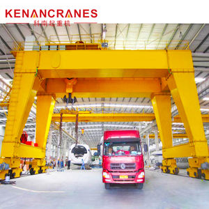 رافعة كهربائية مزدوجة الشوكة مثبتة على السكك الحديدية RMG رافعة جالوت حاوية رافعة جرافية للميناء وورشة البضائع ساحة - Product Image 2