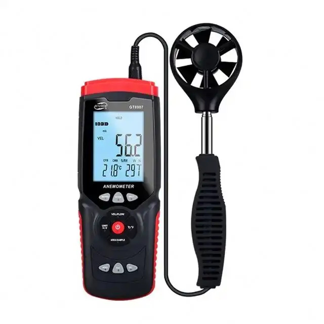 Portable Wind Speed Meter Handheld Anemometer 45m/s LCD Air Velocity Temperature Measurement tester Measure tool