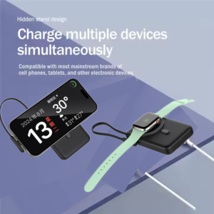 2024 nuevos productos 10000Mah Power Bank cargador inalámbrico magnético Pd 20W carga rápida para teléfono 13 14 <span class=keywords><strong>Pro</strong></span> Max colorido Power Bank - Product Image 2