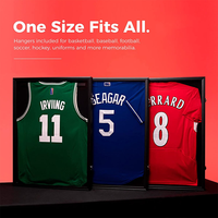 Kotak pajangan jersey olahraga berkualitas tinggi grosir, bingkai kayu shadow box untuk kaos basket, sepak bola, bisbol, dan sepak bola Amerika.