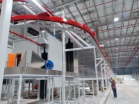 L'éolienne résistante d'équipement d'énergie renouvelable de temps partie la chaîne de production électrostatique en aluminium de revêtement