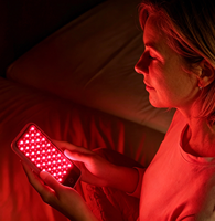 Appareil de luminothérapie portable BioMol, lumière rouge, 5000 mAh, sans fil, panneau LED portable, 660 nm, 850 nm, lumière infrarouge proche, pour usage domestique