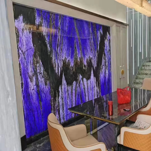 Losa de mármol azul elegante de piedra para revestimiento de pared de baño al por mayor, losa de mármol azul de Bolivia para decoración de fondo de mesa de comedor - Product Image 3