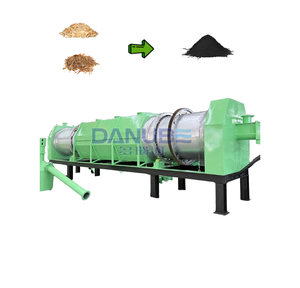 Système de contrôle intelligent four à carbonisation PLC four à charbon rotatif continu sciure de bois poudre équipement de poêle à carbonisation - Product Image 1