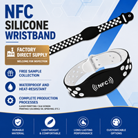 Bracelet NFC personnalisé étanche 125KHz 13.56Mhz pour piscine, contrôle d'accès, événements, festivals, bracelet en silicone