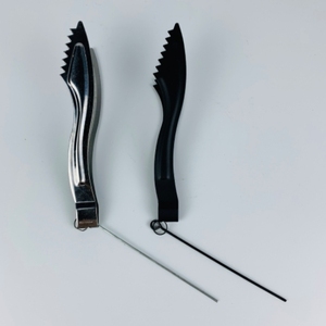 Superior 16cm Metal inoxidable pulido Narguile Shisha carbones pinzas portátiles de plástico Hookah pinzas con laca Clips de cocina - Product Image 1