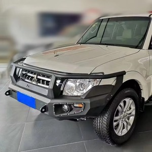 Kit Paraurti Anteriore in Acciaio con Fori per Gancio di Traino per Mitsubishi Pajero Montero V80 <span class=keywords><strong>V90</strong></span> V93 V97 - Product Image 1
