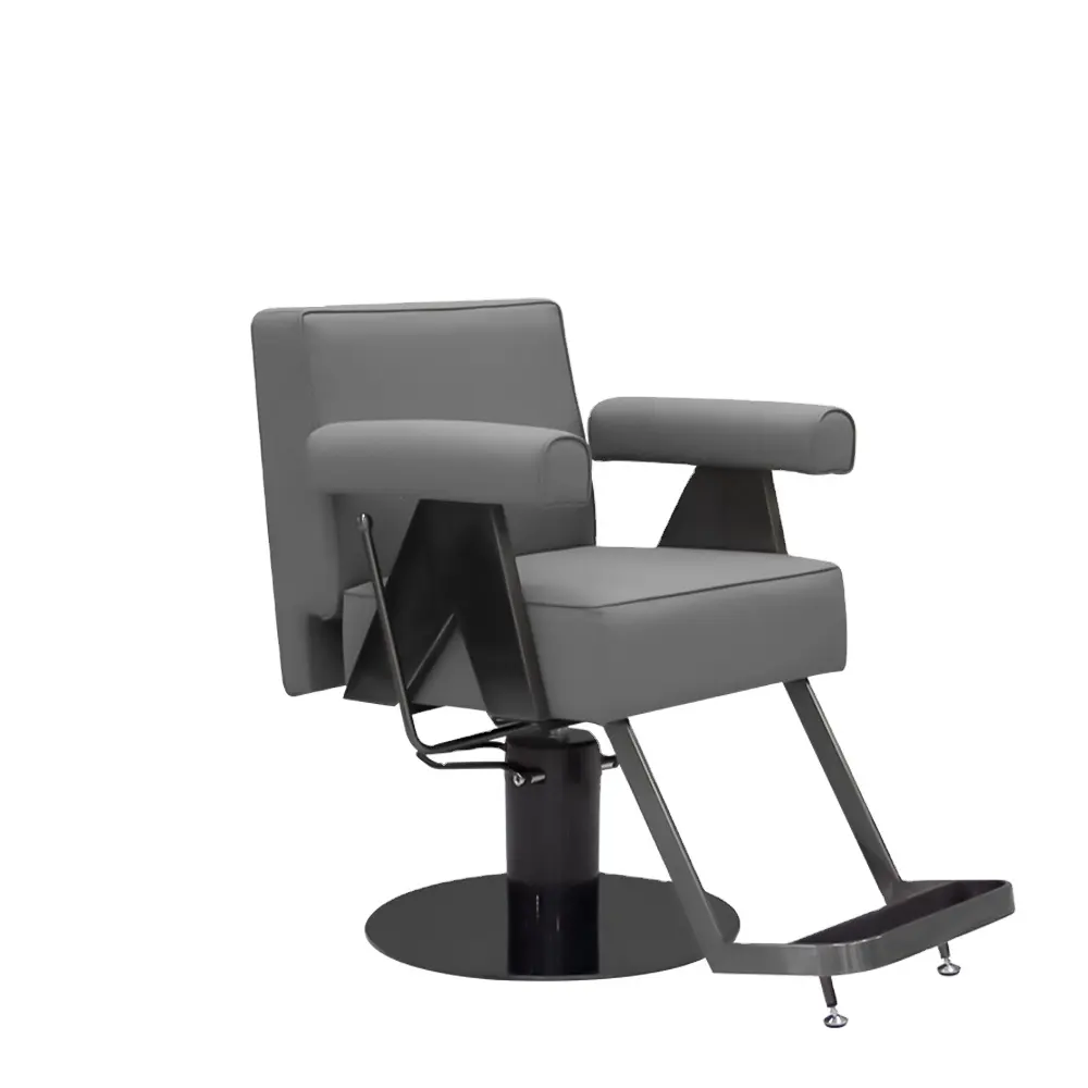 Salón de belleza Silla de peluquero Silla hidráulica profesional resistente Salón con silla de estilo reclinable