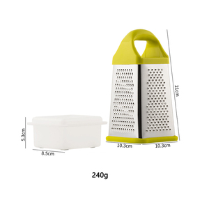 Thép Không Gỉ Xách Tay Nhiều Chức Năng Nhà Bếp Rau Vắt Tay Cà Rốt Cà Chua Pho Mát Vắt Tay Với Lưu Trữ Container - Product Image 2