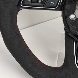 <span class=keywords><strong>Volante</strong></span> Deportivo Personalizado Estilo RS, Completamente en Alcántara, para A3 <span class=keywords><strong>A4</strong></span> A5 A6 A7 A8 C7 C8 S3 S4 S5 <span class=keywords><strong>B6</strong></span> B8 B9 RS3 RS4 RS5 RS7 Q3 Q5 Q7 Q8 - Product Image 5