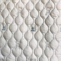 Tissu de broderie et de matelassage en gros, draps matelassés en coton blanc respirant pour enfants, matelassage brodé olive