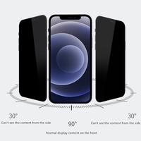 Protection d'écran de confidentialité pour iPhone 17, film de protection d'écran en verre trempé anti-espion et anti-rayures 9H pour iPhone 12 13 14 15 16 17 Pro Max