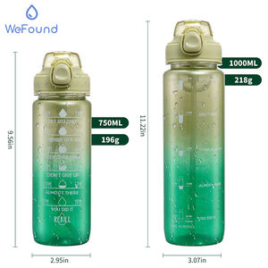 Spécifications du marqueur de temps étanche portable Bouteille d'eau de motivation transparente - Product Image 3